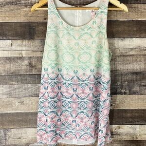 Cabi Heart Of Cabi Mosaic Print Sleeveless Blouse